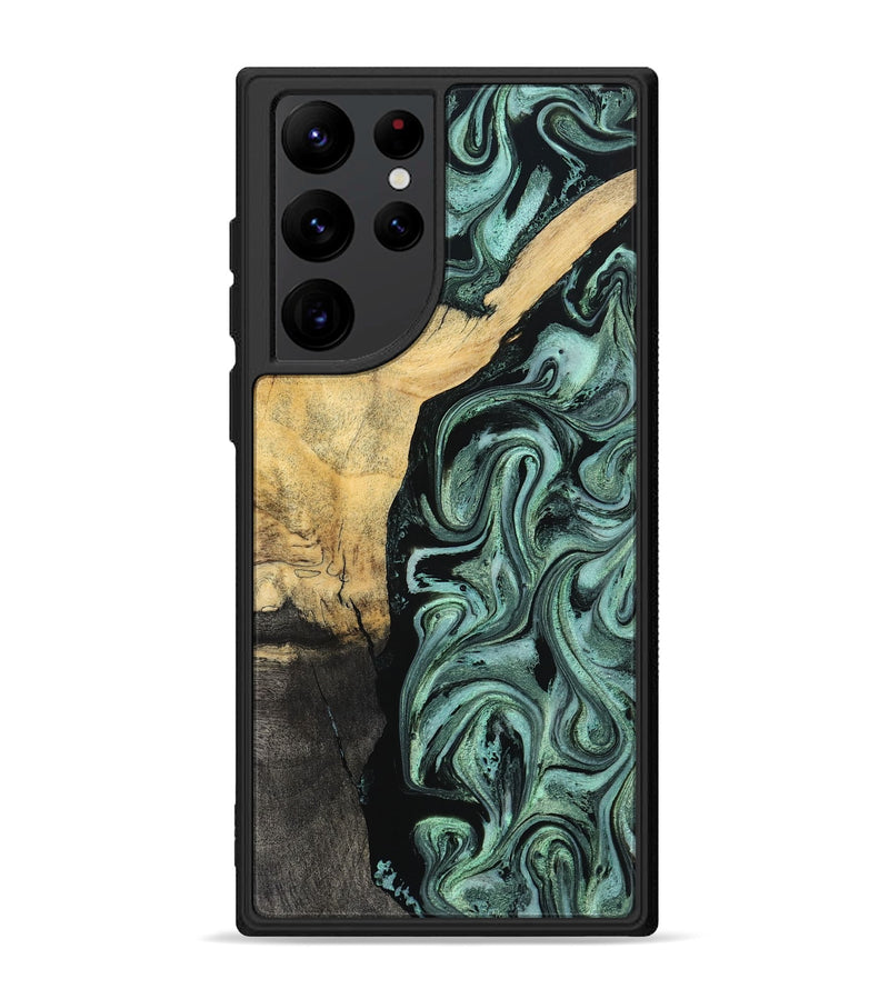 Galaxy S22 Ultra Wood Phone Case - Annetta (Green, 798951)
