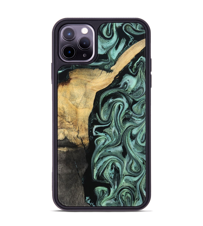 iPhone 11 Pro Max Wood Phone Case - Annetta (Green, 798951)