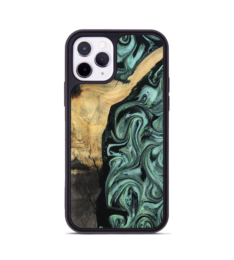 iPhone 11 Pro Wood Phone Case - Annetta (Green, 798951)