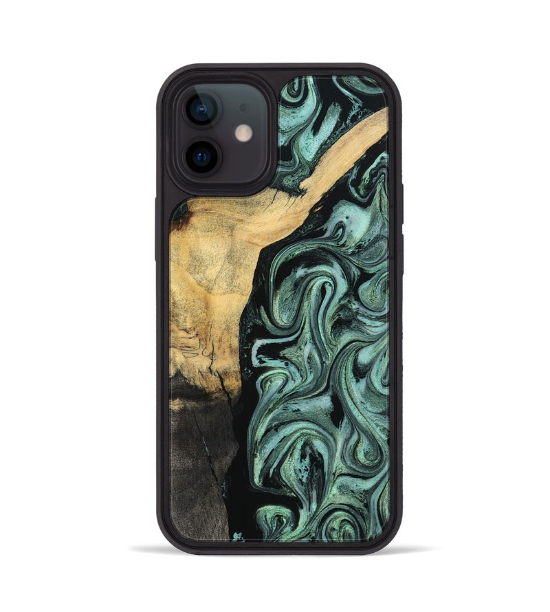iPhone 12 Wood Phone Case - Annetta (Green, 798951)