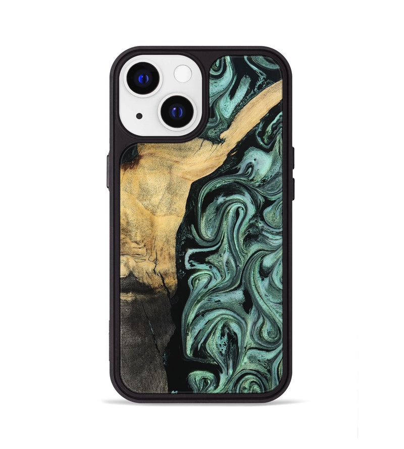 iPhone 13 Wood Phone Case - Annetta (Green, 798951)