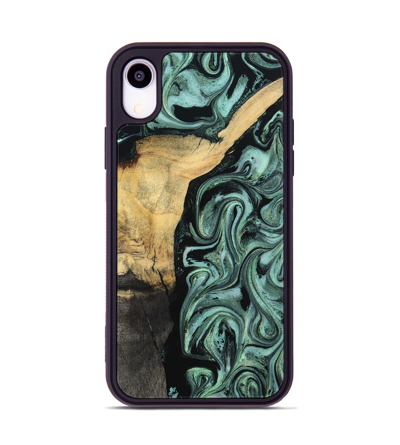 iPhone Xr Wood Phone Case - Annetta (Green, 798951)
