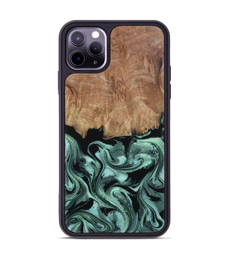 iPhone 11 Pro Max Wood Phone Case - Leone (Green, 798952)