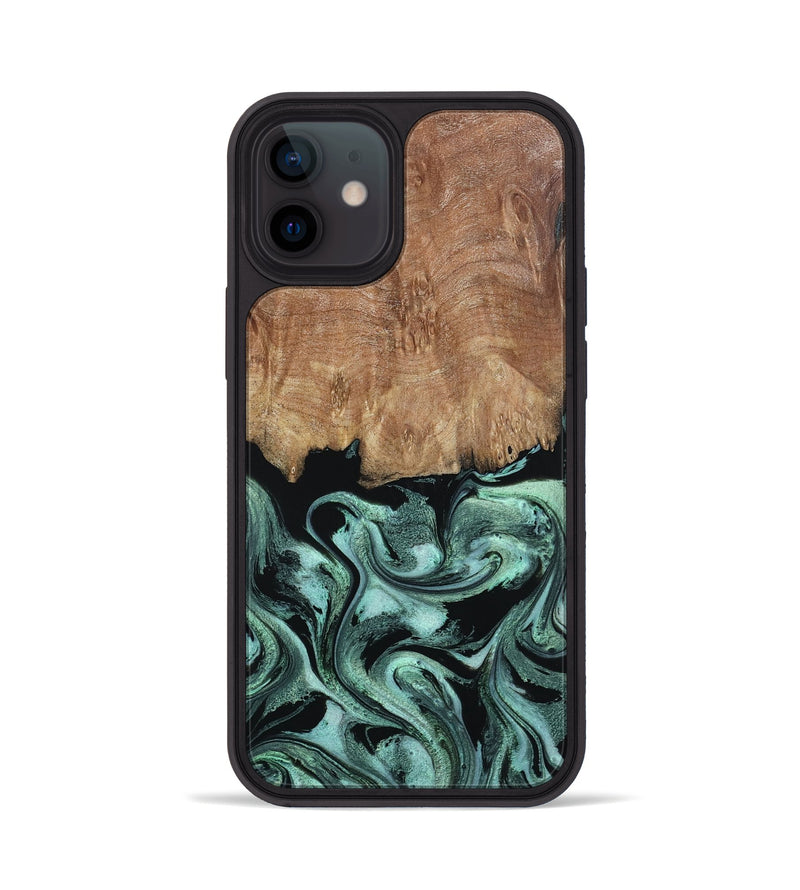 iPhone 12 Wood Phone Case - Leone (Green, 798952)