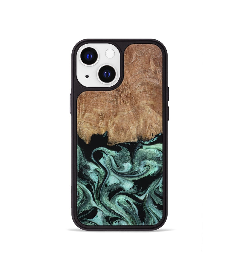 iPhone 13 mini Wood Phone Case - Leone (Green, 798952)
