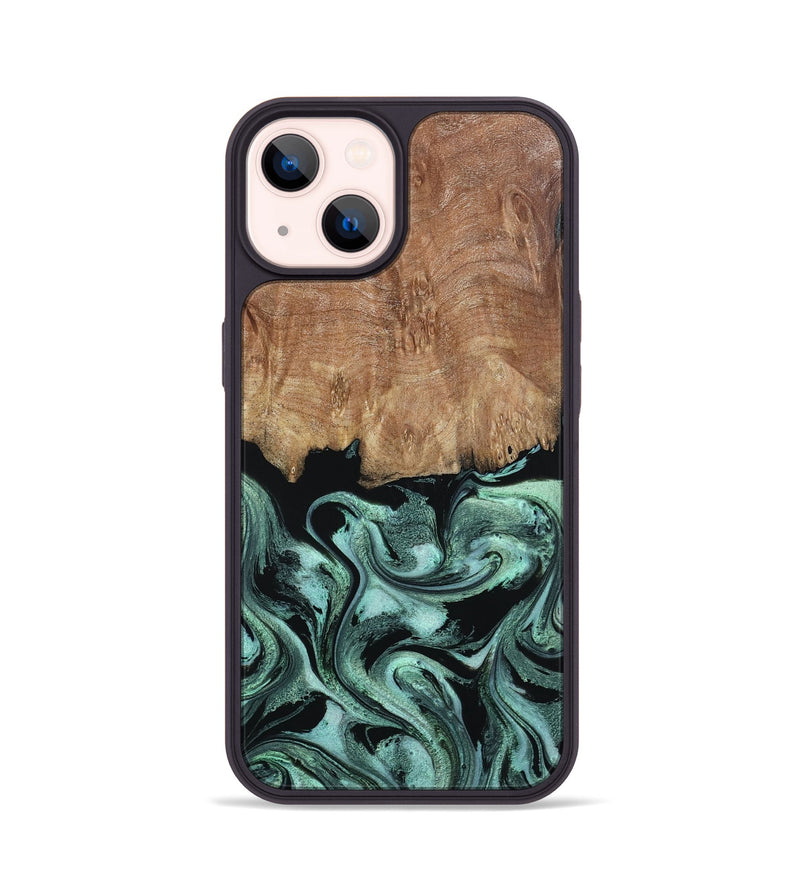 iPhone 14 Wood Phone Case - Leone (Green, 798952)