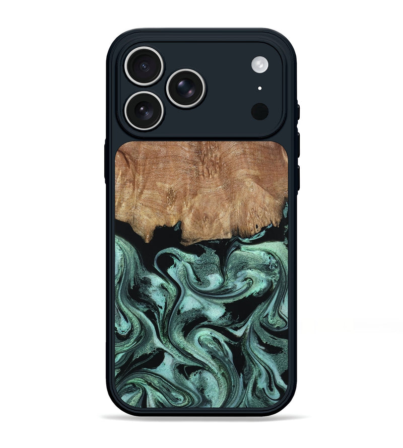 iPhone 17 Pro Max Wood Phone Case - Leone (Green, 798952)