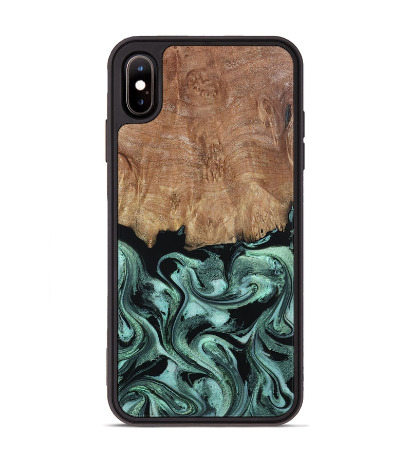iPhone Xs Max Wood Phone Case - Leone (Green, 798952)