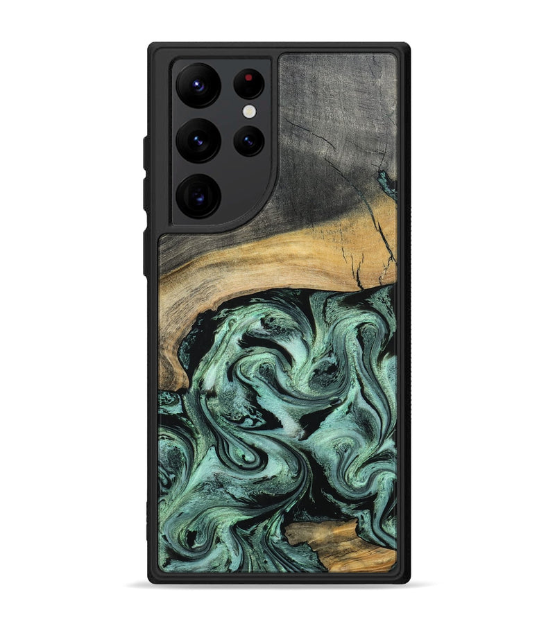 Galaxy S22 Ultra Wood Phone Case - Cami (Green, 798953)