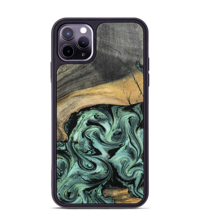 iPhone 11 Pro Max Wood Phone Case - Cami (Green, 798953)