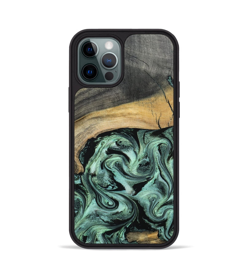 iPhone 12 Pro Wood Phone Case - Cami (Green, 798953)