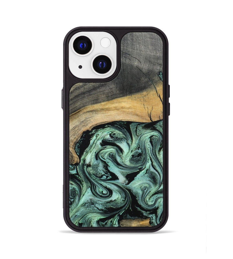 iPhone 13 Wood Phone Case - Cami (Green, 798953)