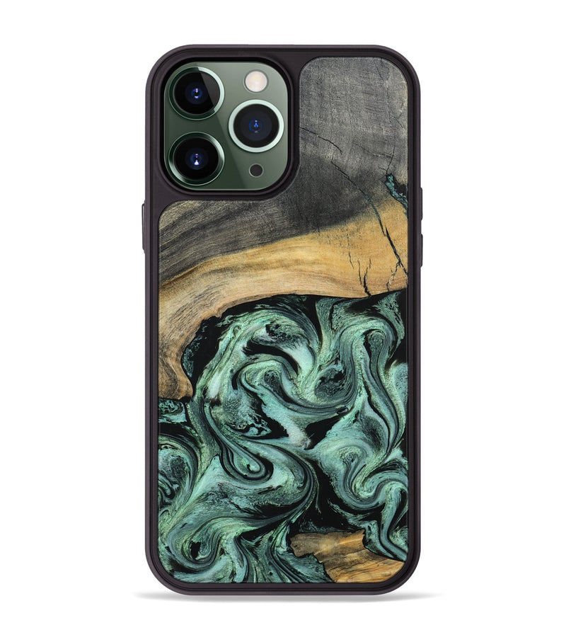 iPhone 13 Pro Max Wood Phone Case - Cami (Green, 798953)