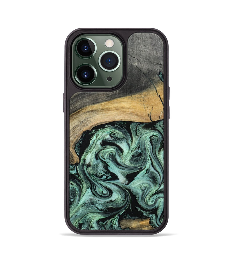iPhone 13 Pro Wood Phone Case - Cami (Green, 798953)