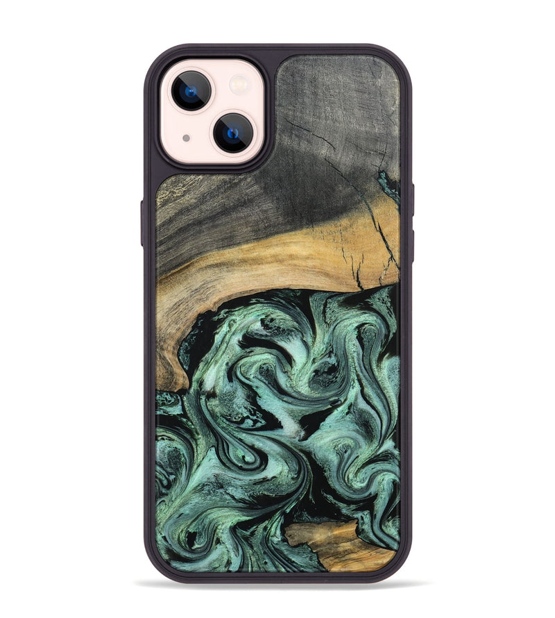 iPhone 14 Plus Wood Phone Case - Cami (Green, 798953)