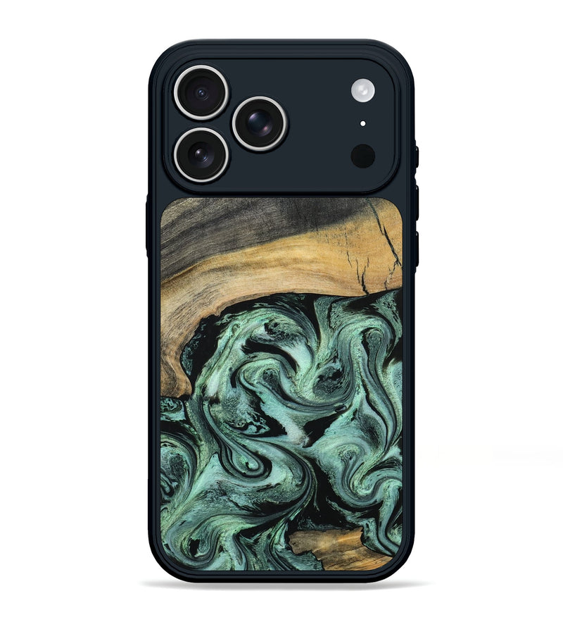iPhone 17 Pro Max Wood Phone Case - Cami (Green, 798953)