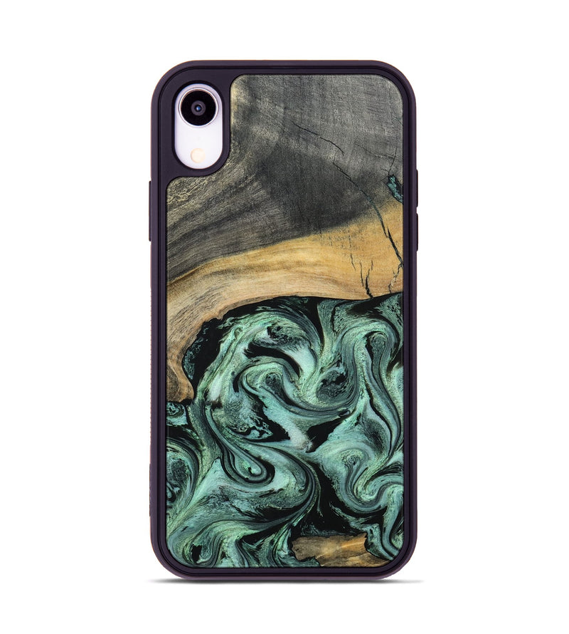 iPhone Xr Wood Phone Case - Cami (Green, 798953)