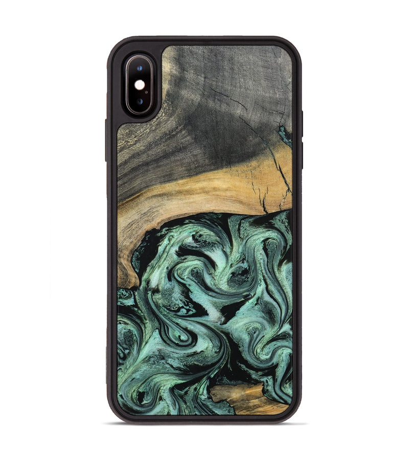 iPhone Xs Max Wood Phone Case - Cami (Green, 798953)