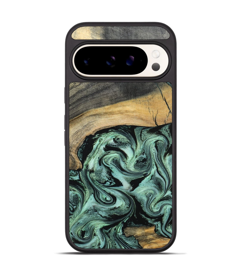 Pixel 9 Wood Phone Case - Cami (Green, 798953)
