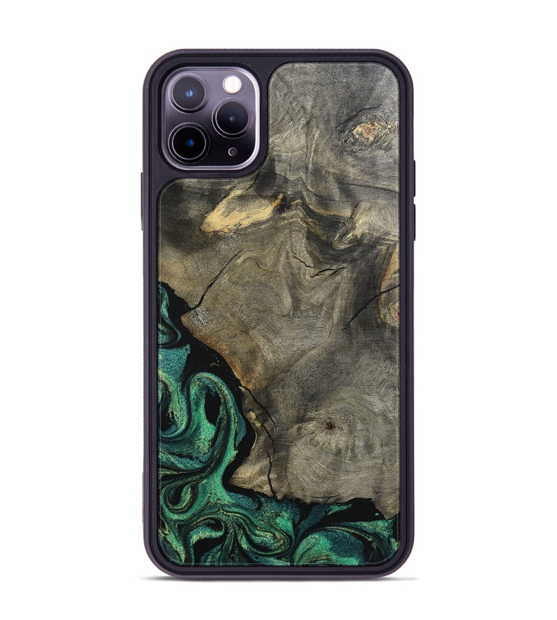 iPhone 11 Pro Max Wood Phone Case - Santos (Green, 798954)