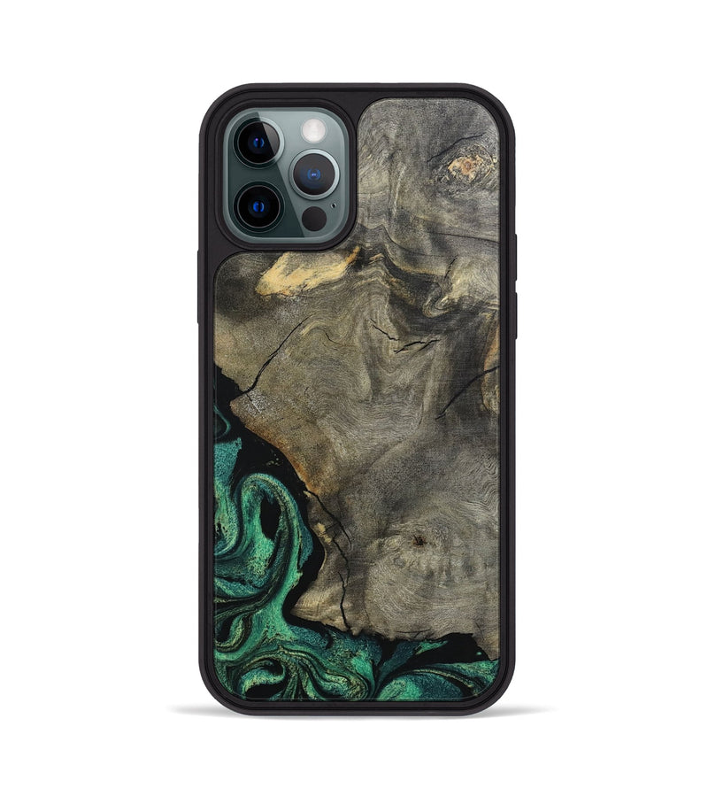 iPhone 12 Pro Wood Phone Case - Santos (Green, 798954)