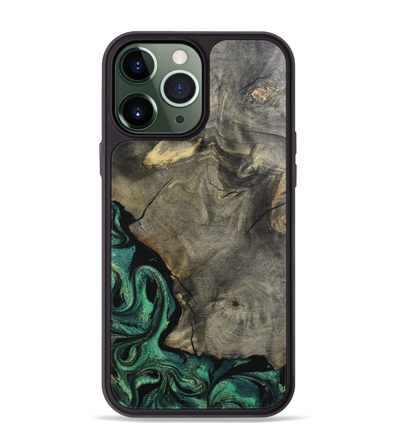 iPhone 13 Pro Max Wood Phone Case - Santos (Green, 798954)