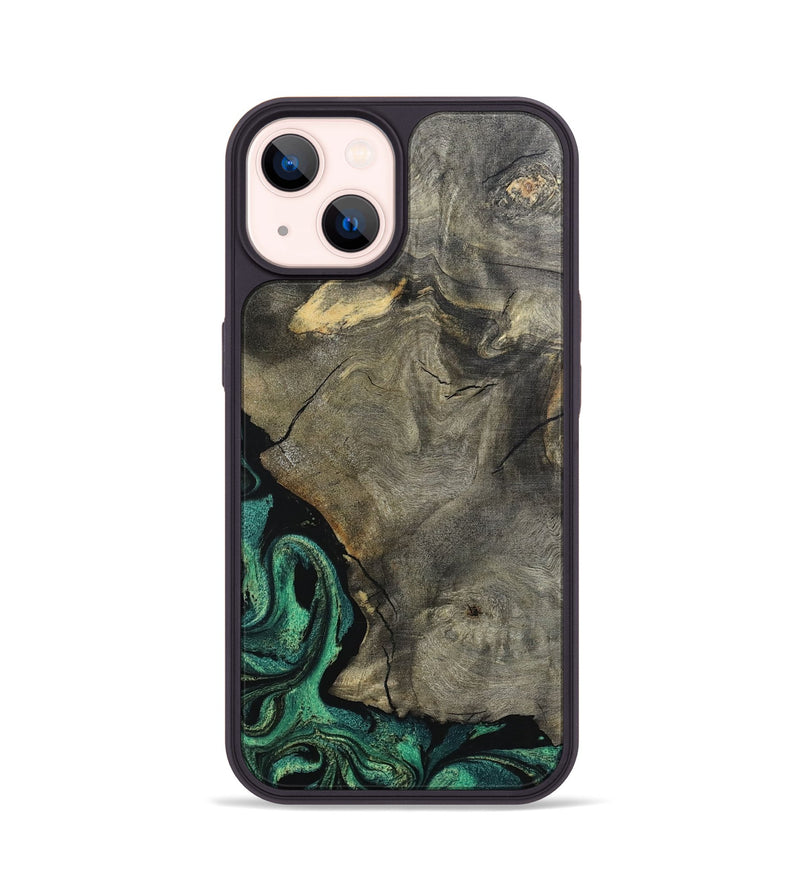 iPhone 14 Wood Phone Case - Santos (Green, 798954)