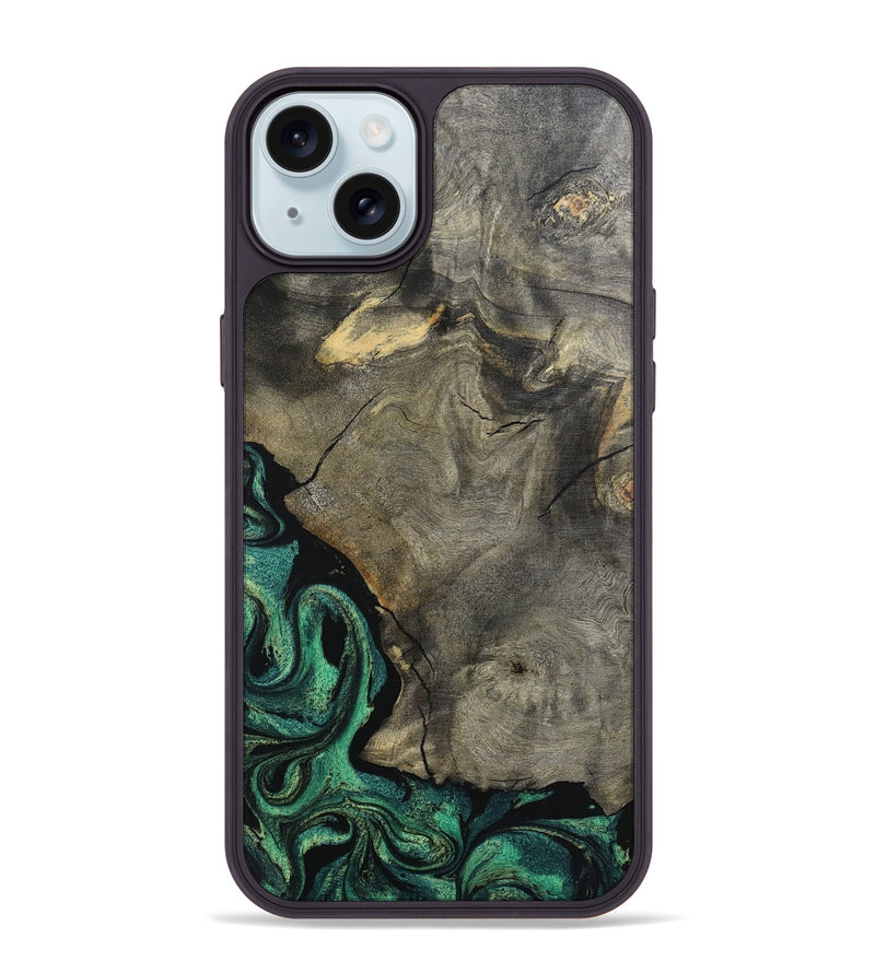 iPhone 15 Plus Wood Phone Case - Santos (Green, 798954)