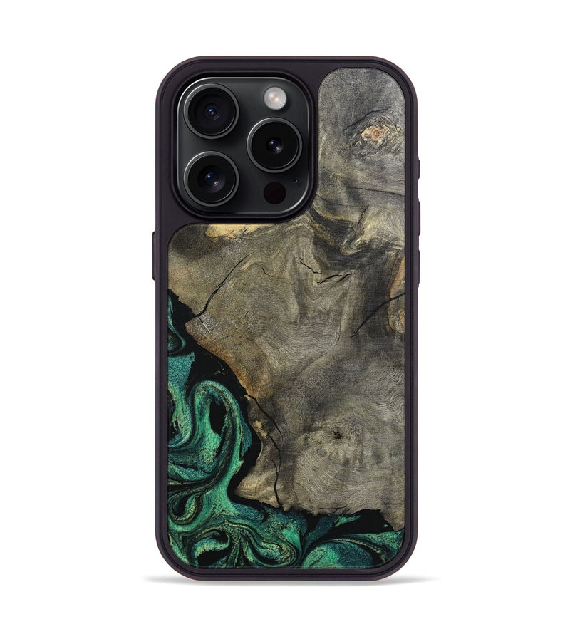 iPhone 15 Pro Wood Phone Case - Santos (Green, 798954)