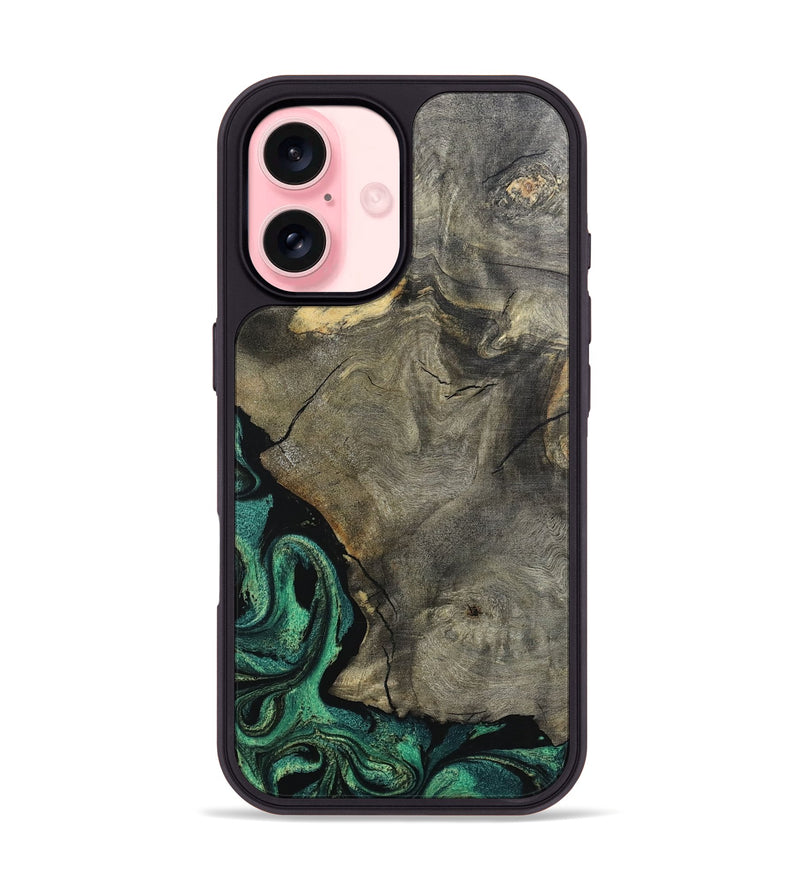 iPhone 16 Wood Phone Case - Santos (Green, 798954)