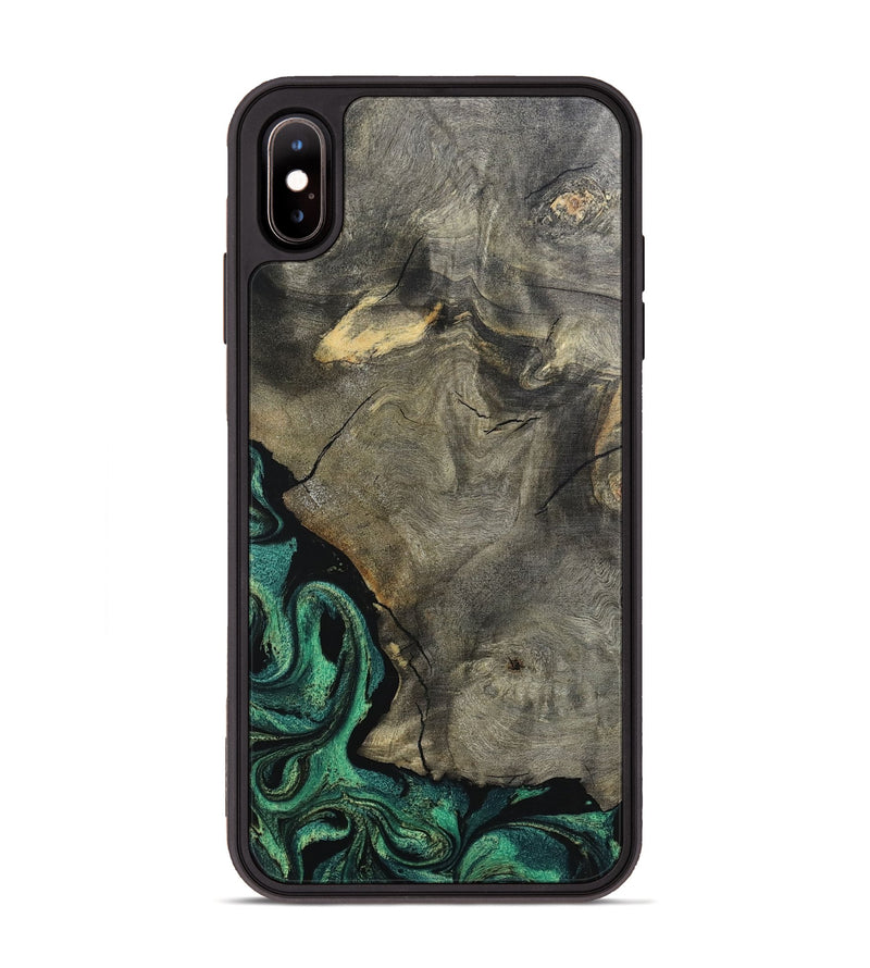 iPhone Xs Max Wood Phone Case - Santos (Green, 798954)