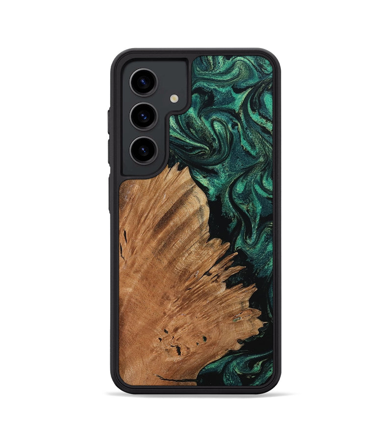 Galaxy S24 Wood Phone Case - Floy (Green, 798955)