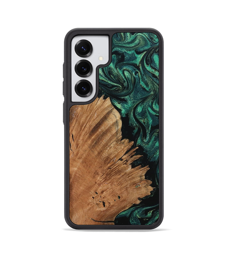 Galaxy S25 Wood Phone Case - Floy (Green, 798955)