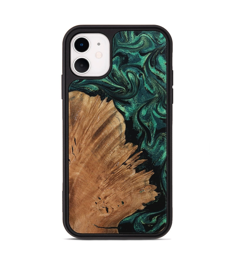 iPhone 11 Wood Phone Case - Floy (Green, 798955)