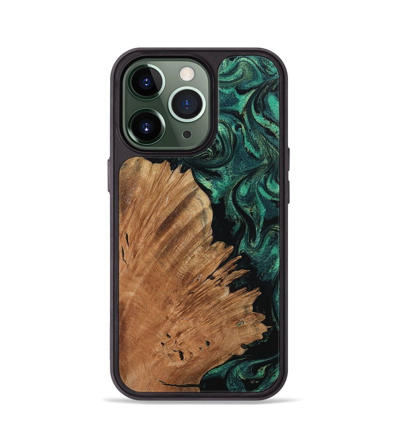 iPhone 13 Pro Wood Phone Case - Floy (Green, 798955)