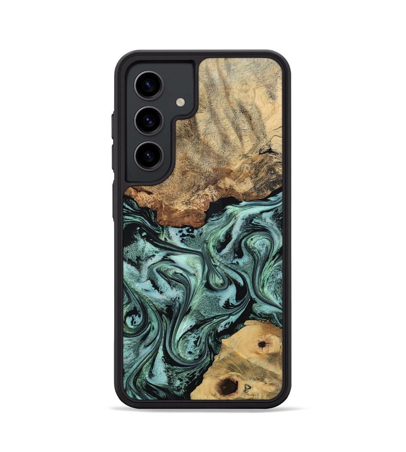 Galaxy S24 Wood Phone Case - Casen (Green, 798956)