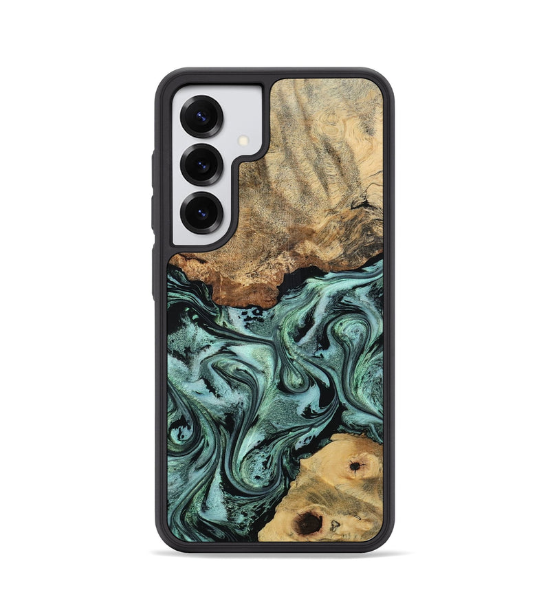 Galaxy S25 Wood Phone Case - Casen (Green, 798956)