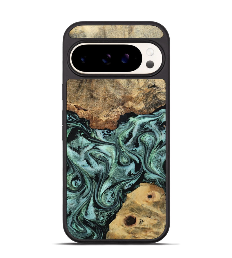 Pixel 9 Wood Phone Case - Casen (Green, 798956)