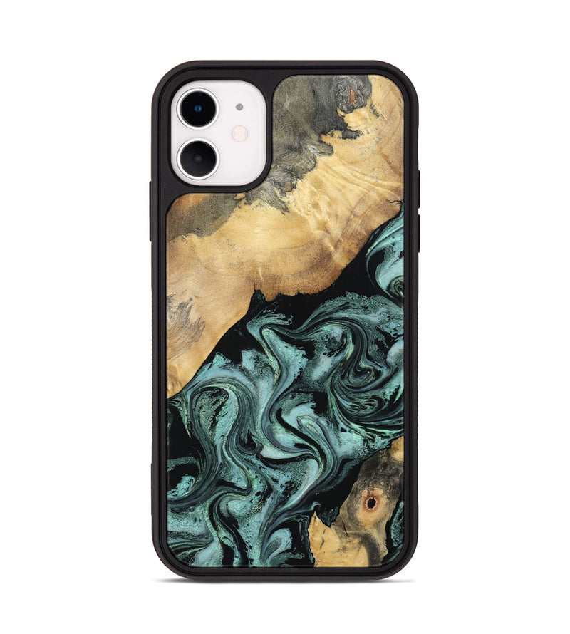 iPhone 11 Wood Phone Case - Gregory (Green, 798957)