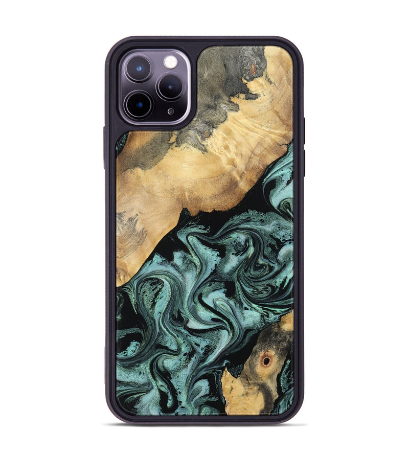 iPhone 11 Pro Max Wood Phone Case - Gregory (Green, 798957)