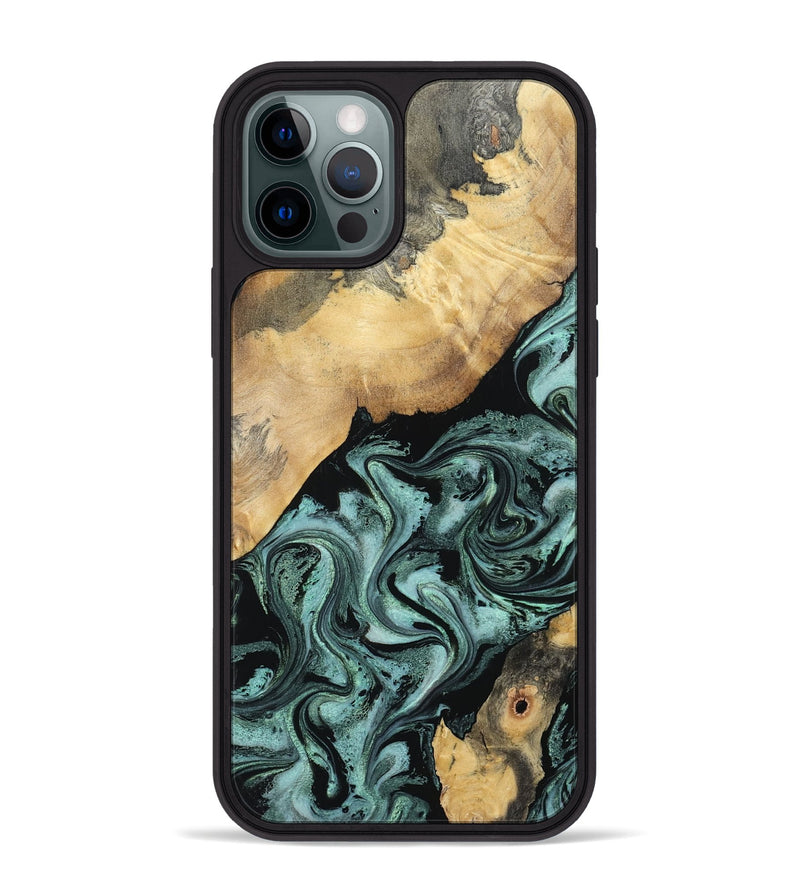 iPhone 12 Pro Max Wood Phone Case - Gregory (Green, 798957)