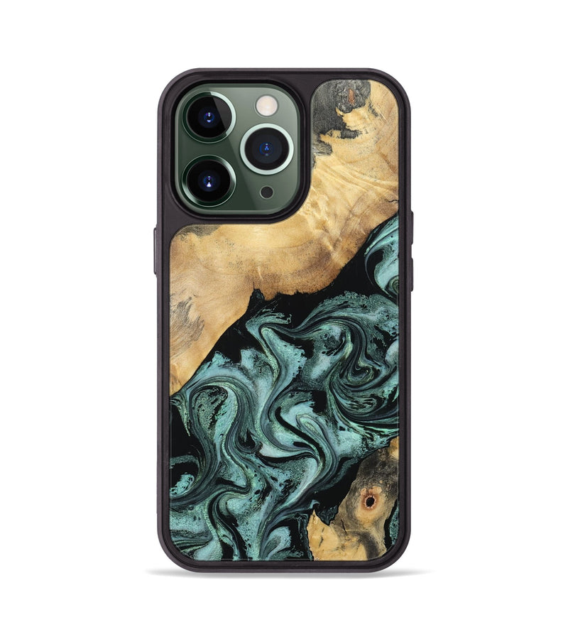 iPhone 13 Pro Wood Phone Case - Gregory (Green, 798957)