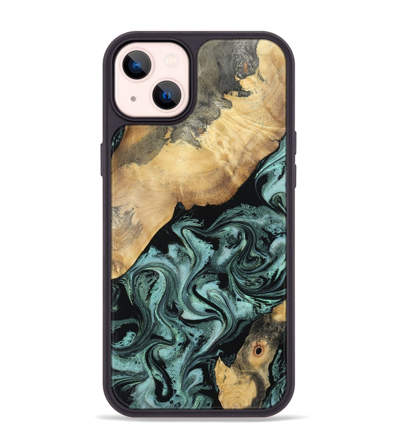 iPhone 14 Plus Wood Phone Case - Gregory (Green, 798957)