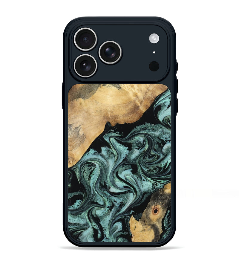 iPhone 17 Pro Max Wood Phone Case - Gregory (Green, 798957)