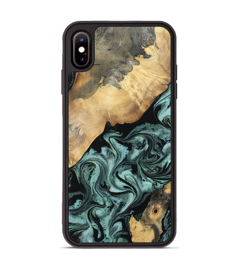 iPhone Xs Max Wood Phone Case - Gregory (Green, 798957)
