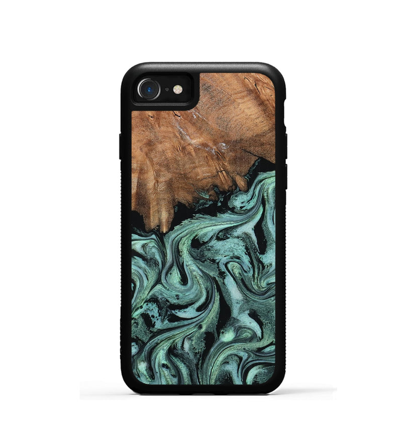 iPhone SE Wood Phone Case - Maryjo (Green, 798958)