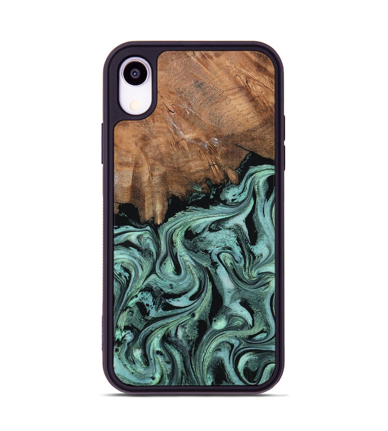 iPhone Xr Wood Phone Case - Maryjo (Green, 798958)