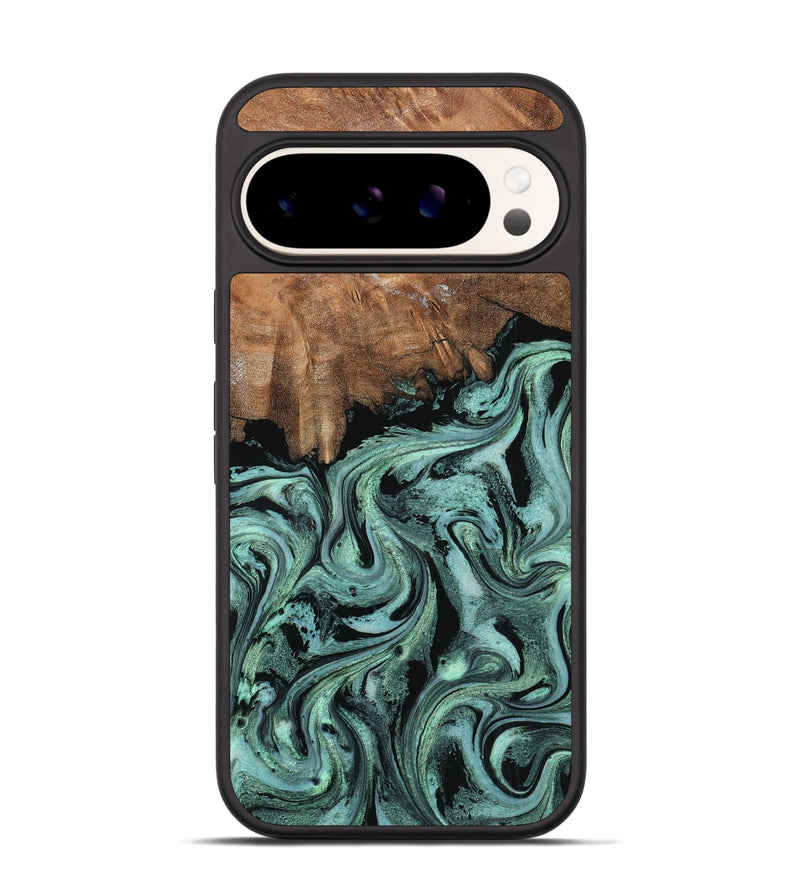 Pixel 9 Pro Wood Phone Case - Maryjo (Green, 798958)