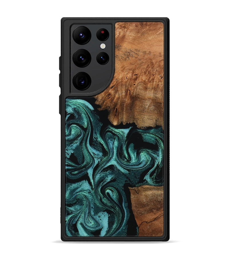 Galaxy S22 Ultra Wood Phone Case - Keri (Green, 798962)
