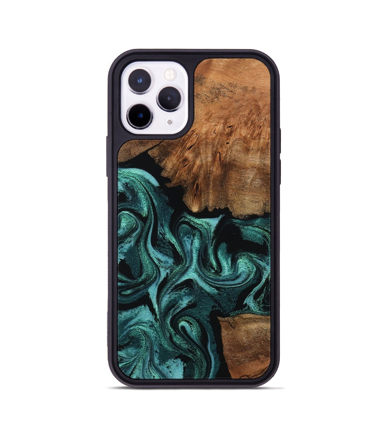 iPhone 11 Pro Wood Phone Case - Keri (Green, 798962)